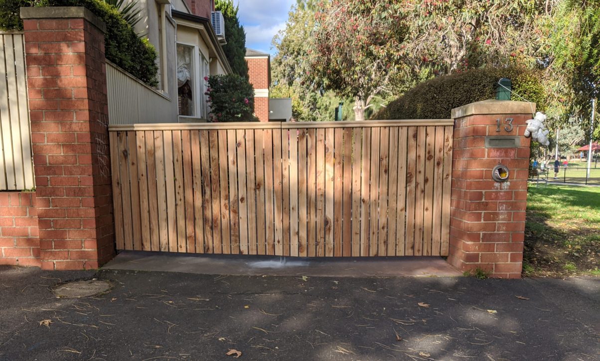 New front fence installation Melbourne. 