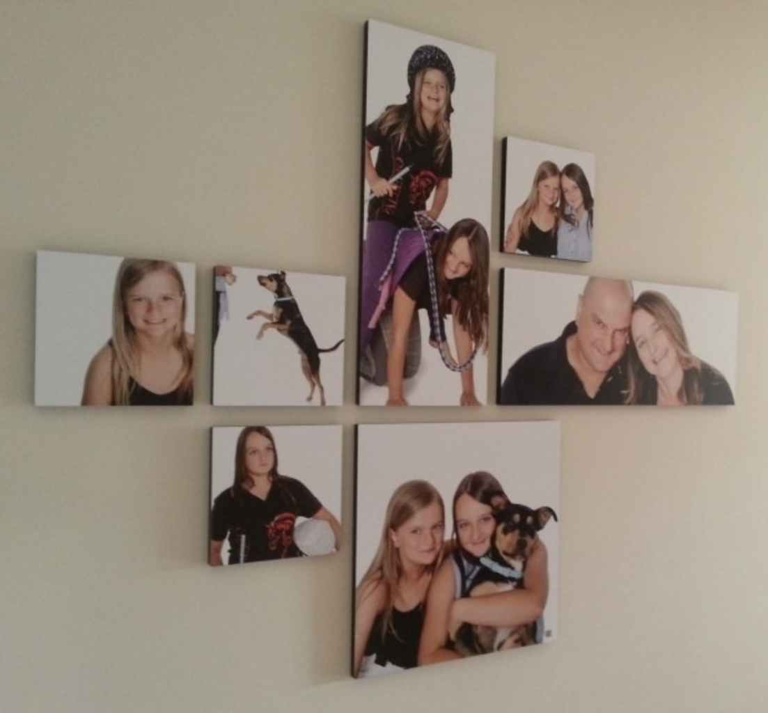 Family picture hanging on wall Melbourne. 